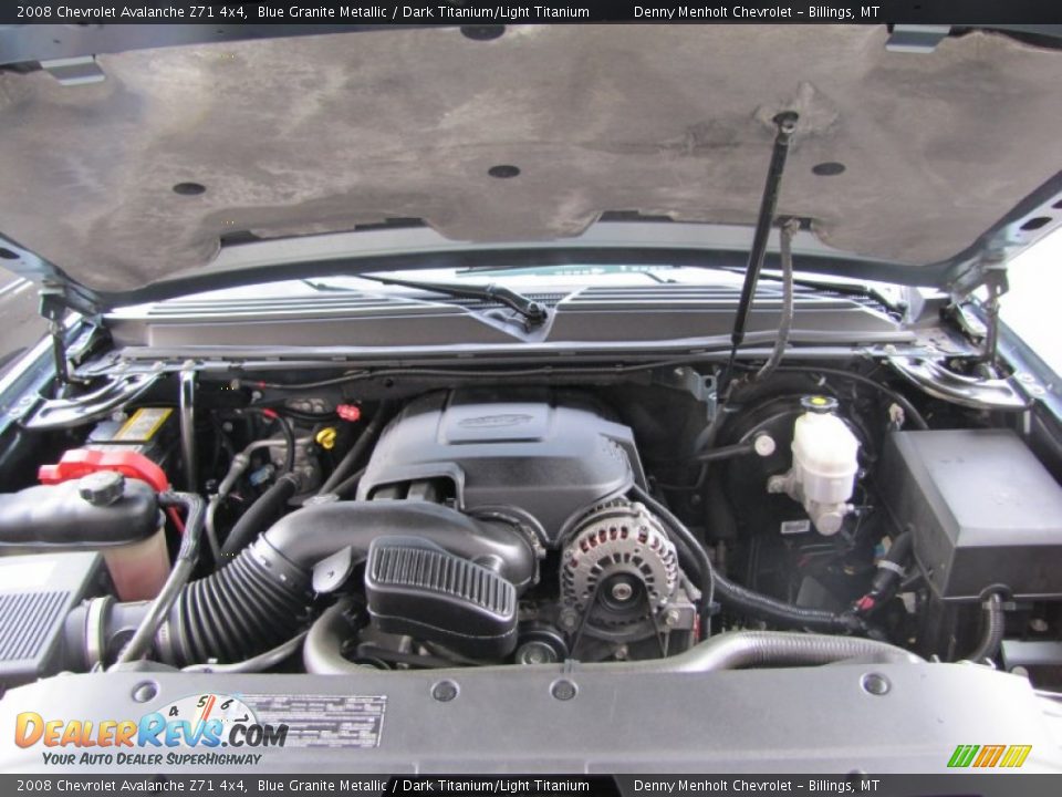 2008 Chevrolet Avalanche Z71 4x4 Blue Granite Metallic / Dark Titanium/Light Titanium Photo #32