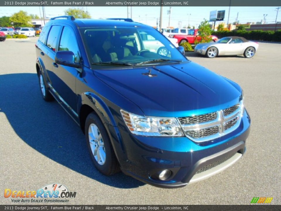 2013 Dodge Journey SXT Fathom Blue Pearl / Black Photo #2