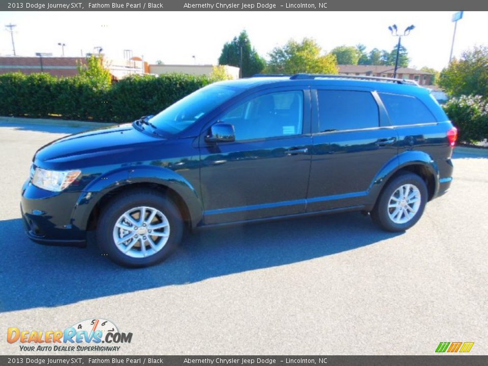 2013 Dodge Journey SXT Fathom Blue Pearl / Black Photo #4