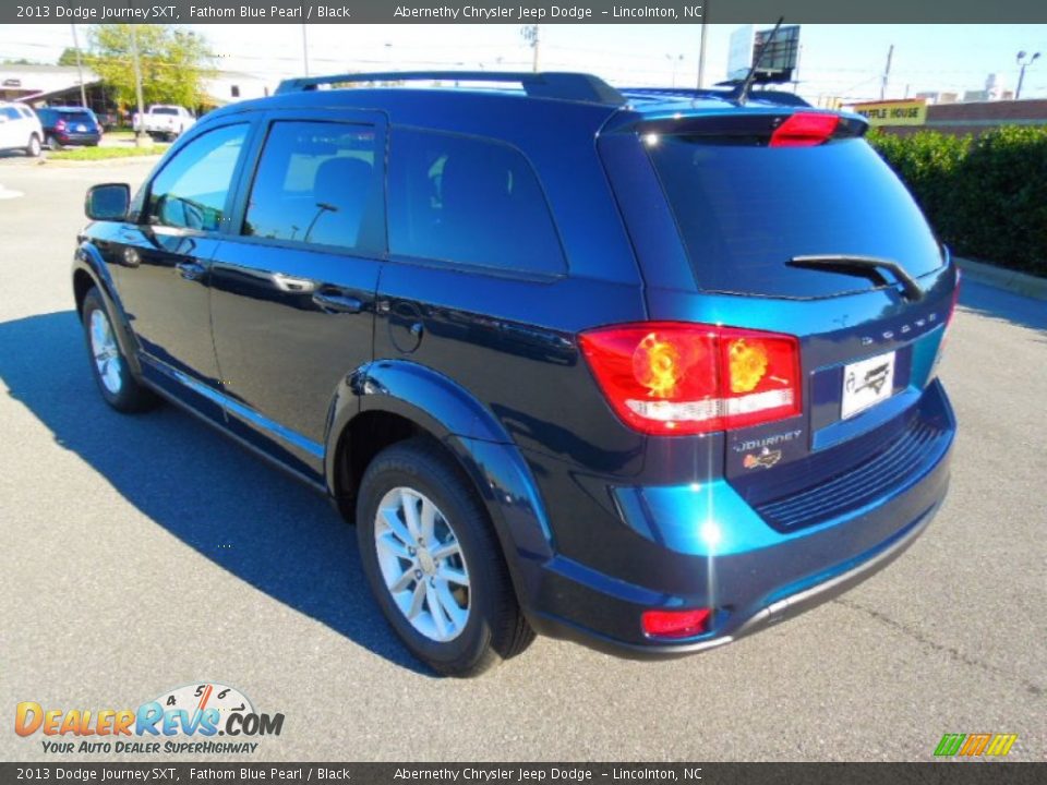 2013 Dodge Journey SXT Fathom Blue Pearl / Black Photo #5