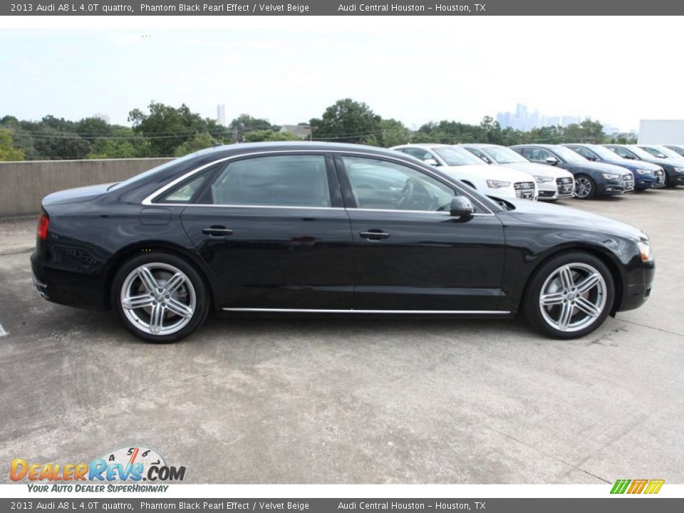 Phantom Black Pearl Effect 2013 Audi A8 L 4.0T quattro Photo #9
