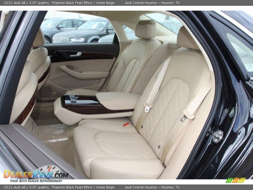 Rear Seat of 2013 Audi A8 L 4.0T quattro Photo #13