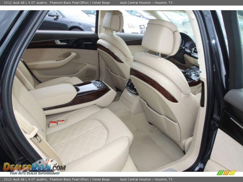 Velvet Beige Interior - 2013 Audi A8 L 4.0T quattro Photo #25