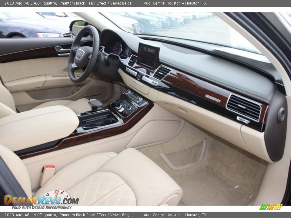 Velvet Beige Interior - 2013 Audi A8 L 4.0T quattro Photo #27