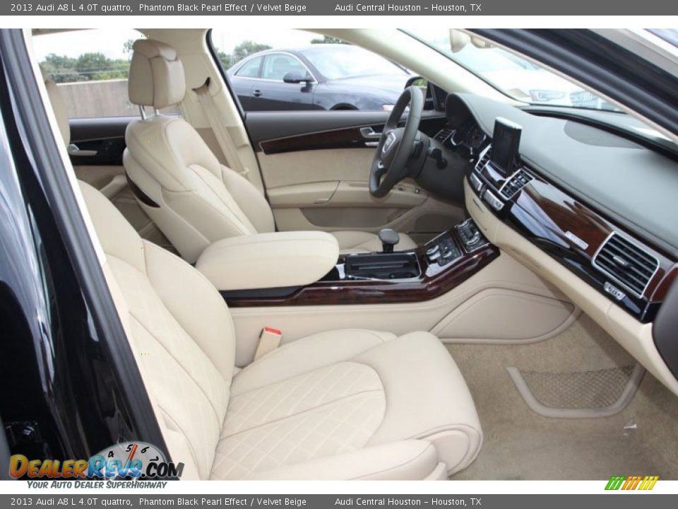 Velvet Beige Interior - 2013 Audi A8 L 4.0T quattro Photo #28