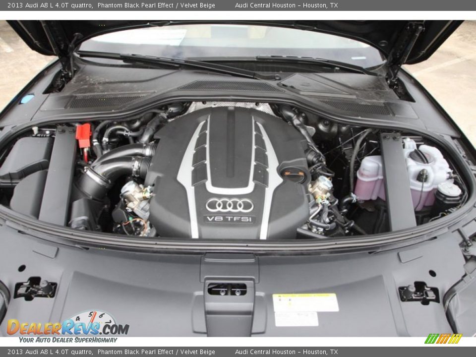2013 Audi A8 L 4.0T quattro 4.0 Liter FSI Twin-Turbocharged DOHC 32-Valve VVT V8 Engine Photo #30