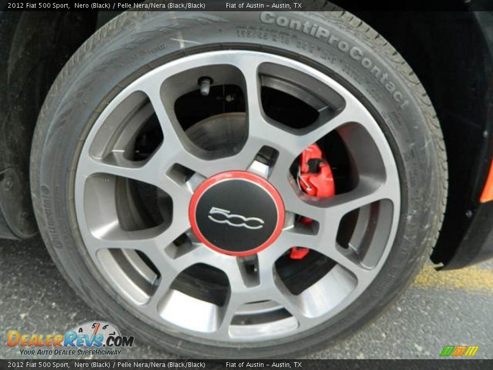2012 Fiat 500 Sport Nero (Black) / Pelle Nera/Nera (Black/Black) Photo #3
