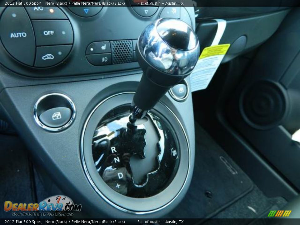 2012 Fiat 500 Sport Nero (Black) / Pelle Nera/Nera (Black/Black) Photo #7