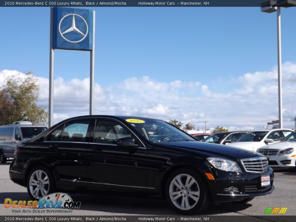 2010 Mercedes-Benz C 300 Luxury 4Matic Black / Almond/Mocha Photo #3