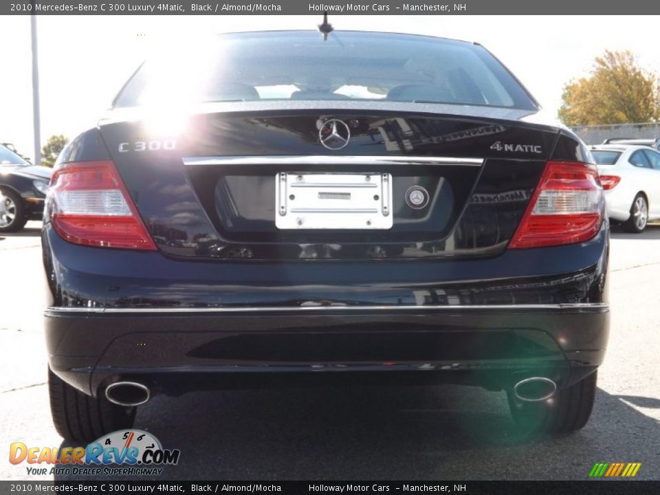 2010 Mercedes-Benz C 300 Luxury 4Matic Black / Almond/Mocha Photo #4