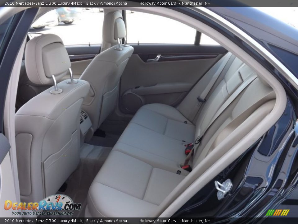 2010 Mercedes-Benz C 300 Luxury 4Matic Black / Almond/Mocha Photo #6