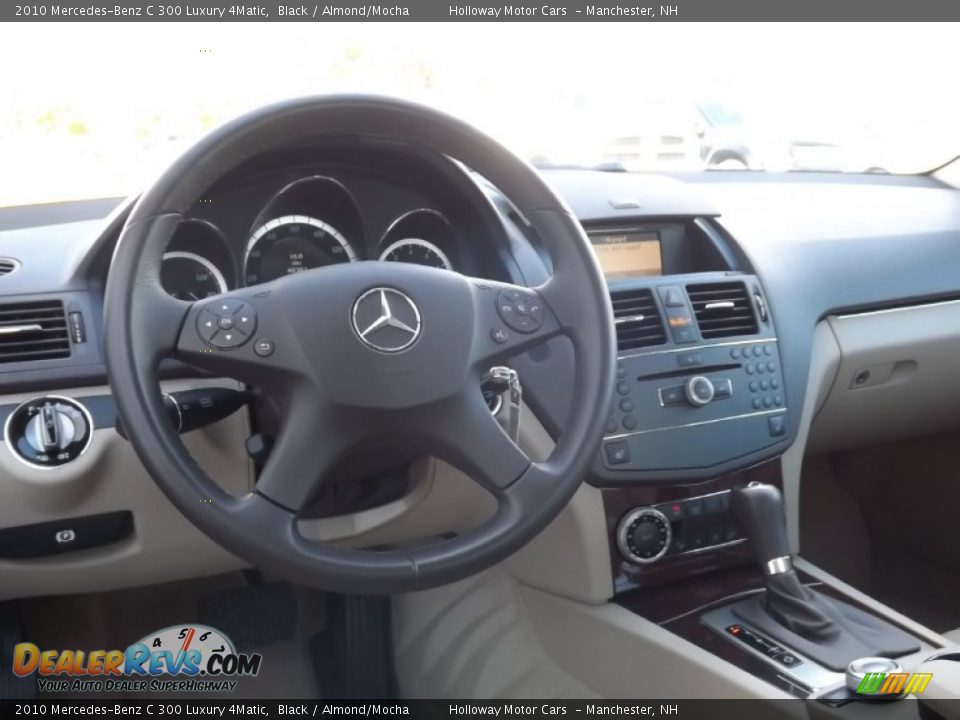 2010 Mercedes-Benz C 300 Luxury 4Matic Black / Almond/Mocha Photo #7