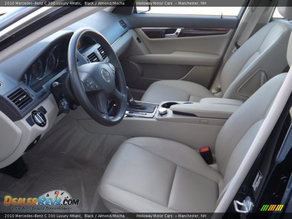 2010 Mercedes-Benz C 300 Luxury 4Matic Black / Almond/Mocha Photo #9