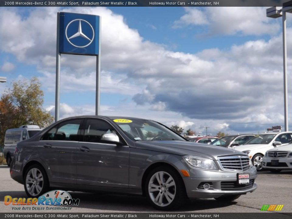 2008 Mercedes-Benz C 300 4Matic Sport Palladium Silver Metallic / Black Photo #3