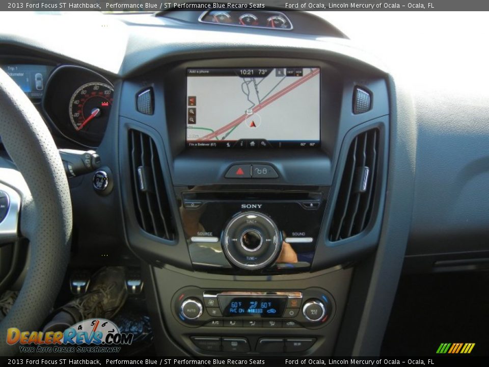 2013 Ford Focus ST Hatchback Performance Blue / ST Performance Blue Recaro Seats Photo #10