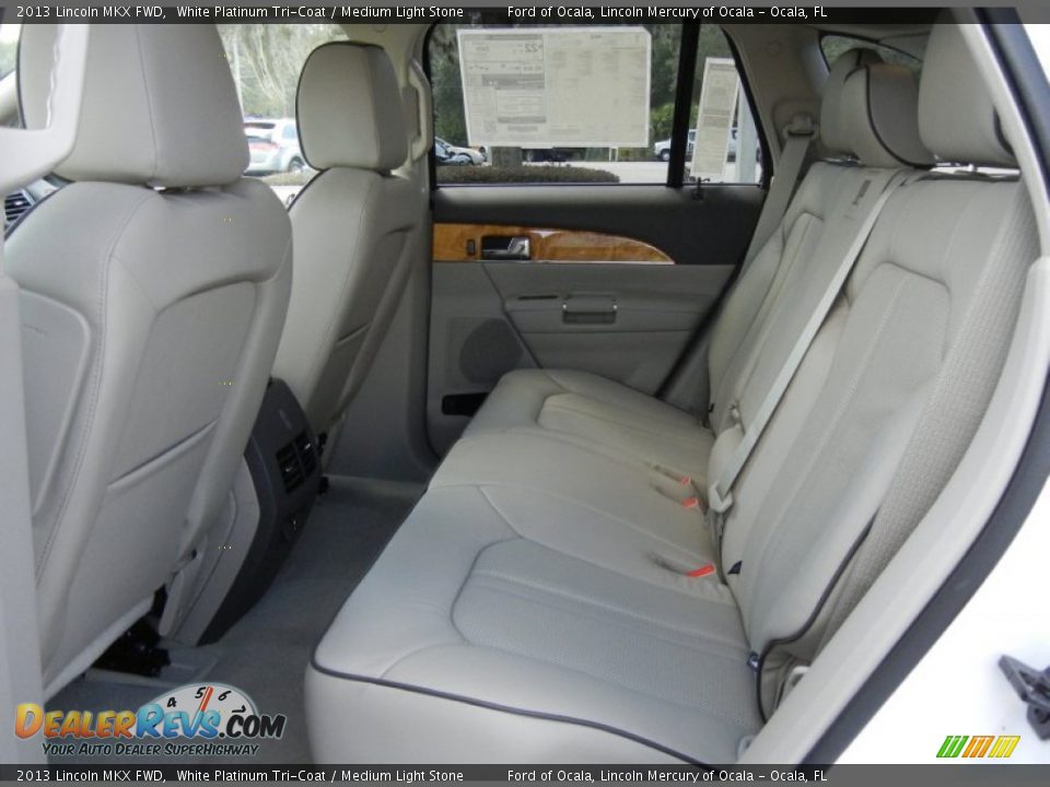 2013 Lincoln MKX FWD White Platinum Tri-Coat / Medium Light Stone Photo #6
