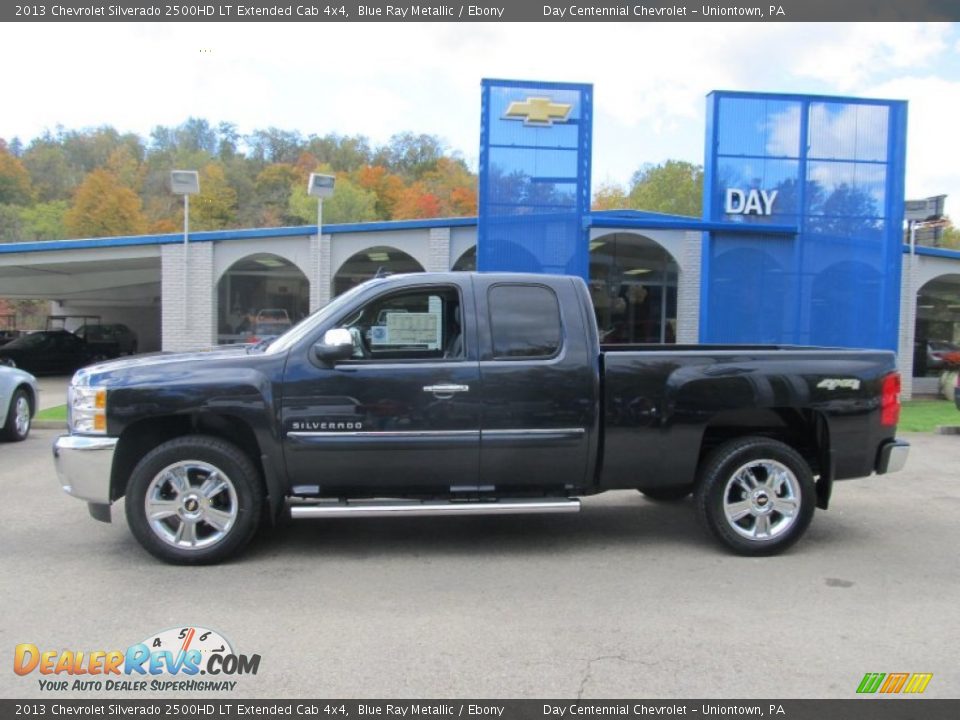 2013 Chevrolet Silverado 2500HD LT Extended Cab 4x4 Blue Ray Metallic / Ebony Photo #2