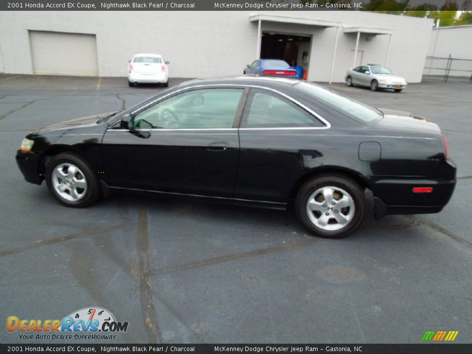2001 Honda Accord EX Coupe Nighthawk Black Pearl / Charcoal Photo #3