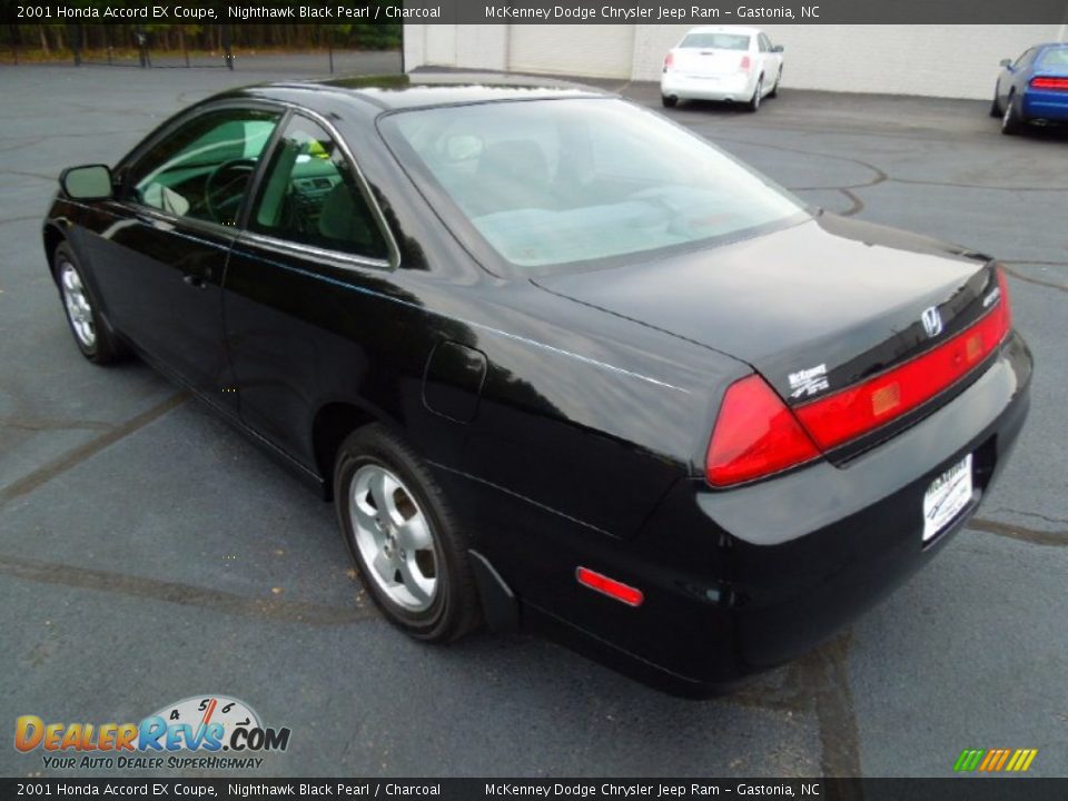 2001 Honda Accord EX Coupe Nighthawk Black Pearl / Charcoal Photo #4