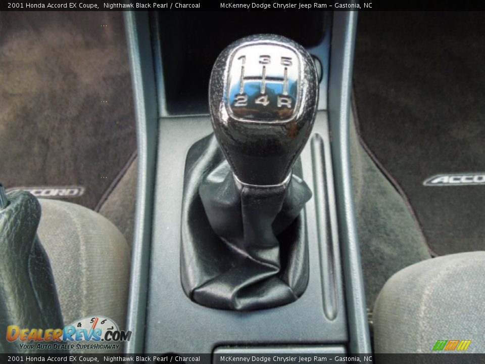 2001 Honda Accord EX Coupe Nighthawk Black Pearl / Charcoal Photo #14