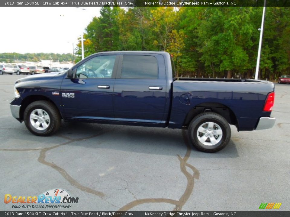 True Blue Pearl 2013 Ram 1500 SLT Crew Cab 4x4 Photo #3