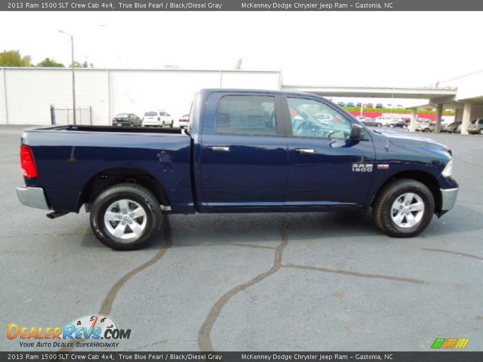 2013 Ram 1500 SLT Crew Cab 4x4 True Blue Pearl / Black/Diesel Gray Photo #6