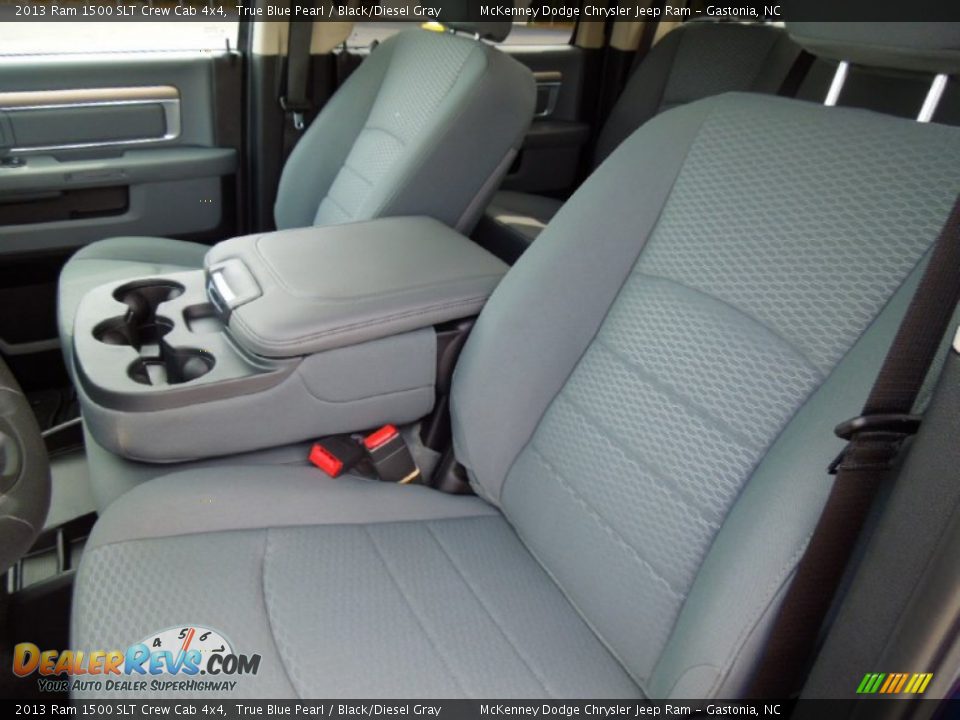 2013 Ram 1500 SLT Crew Cab 4x4 True Blue Pearl / Black/Diesel Gray Photo #9