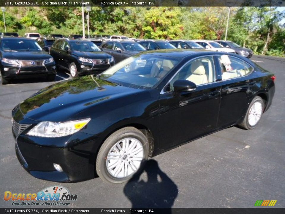 2013 Lexus ES 350 Obsidian Black / Parchment Photo #8