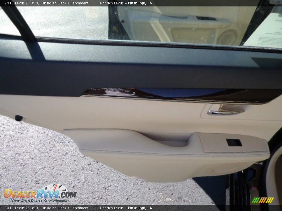 2013 Lexus ES 350 Obsidian Black / Parchment Photo #13