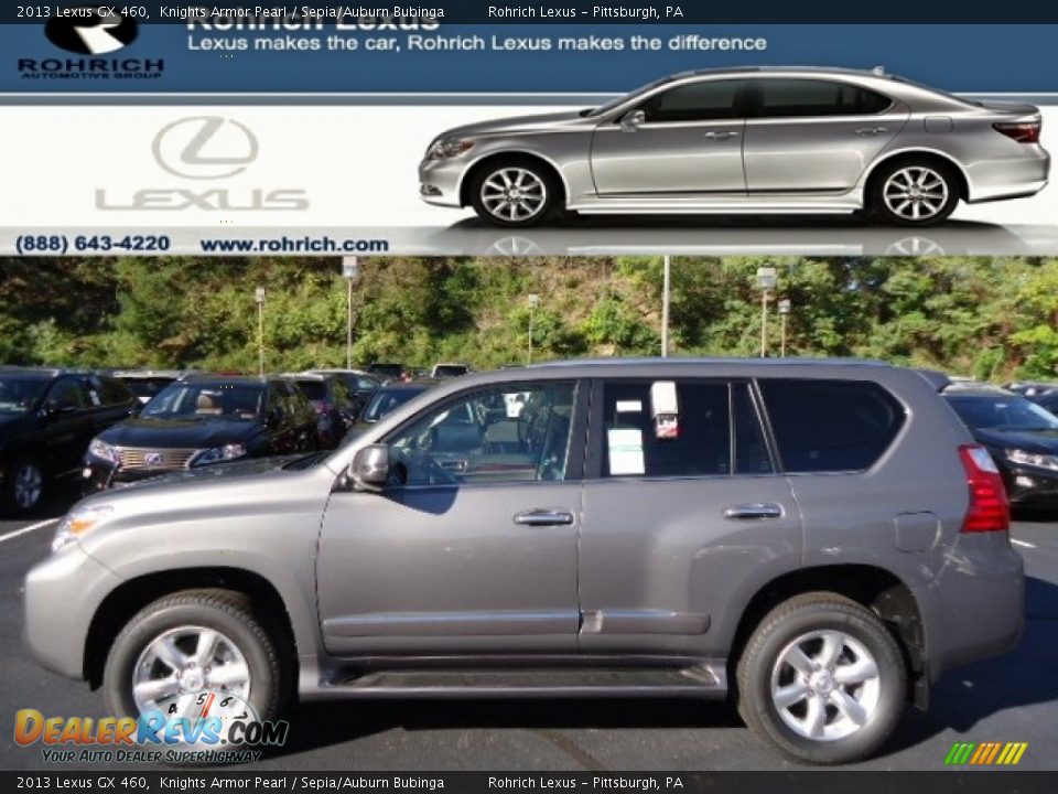 2013 Lexus GX 460 Knights Armor Pearl / Sepia/Auburn Bubinga Photo #1