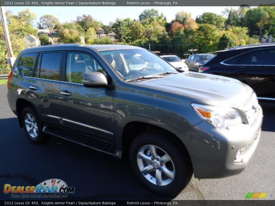 2013 Lexus GX 460 Knights Armor Pearl / Sepia/Auburn Bubinga Photo #4