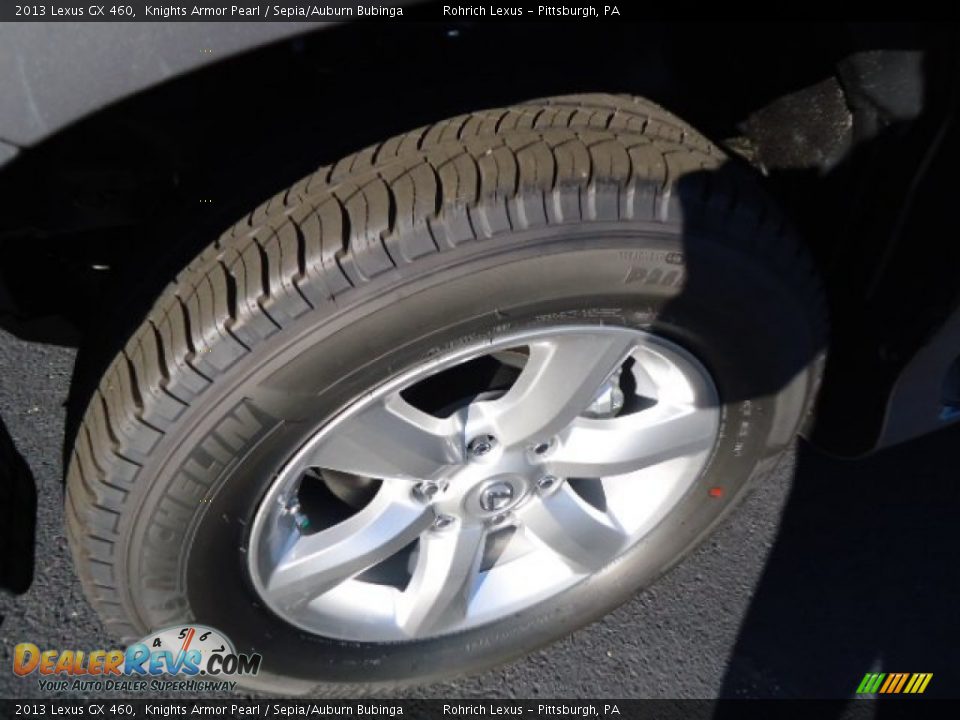 2013 Lexus GX 460 Knights Armor Pearl / Sepia/Auburn Bubinga Photo #7