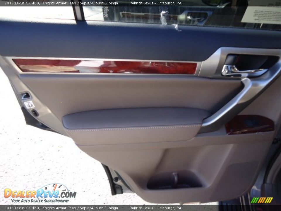 2013 Lexus GX 460 Knights Armor Pearl / Sepia/Auburn Bubinga Photo #11