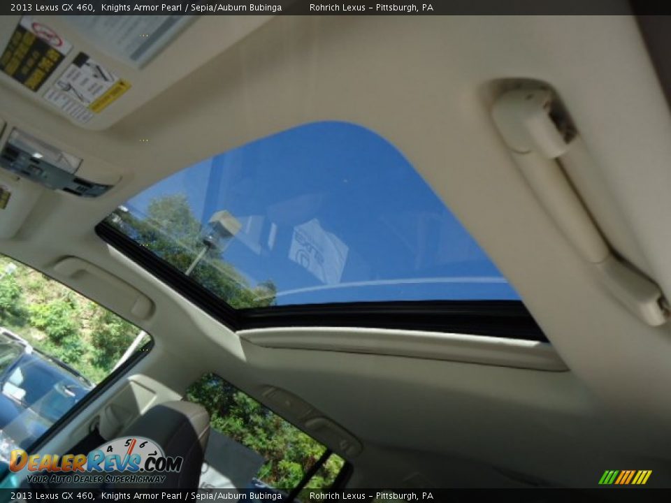 2013 Lexus GX 460 Knights Armor Pearl / Sepia/Auburn Bubinga Photo #14