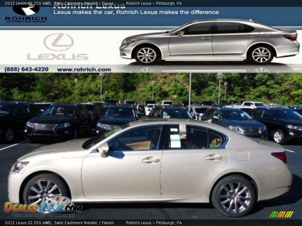 2013 Lexus GS 350 AWD Satin Cashmere Metallic / Flaxen Photo #1