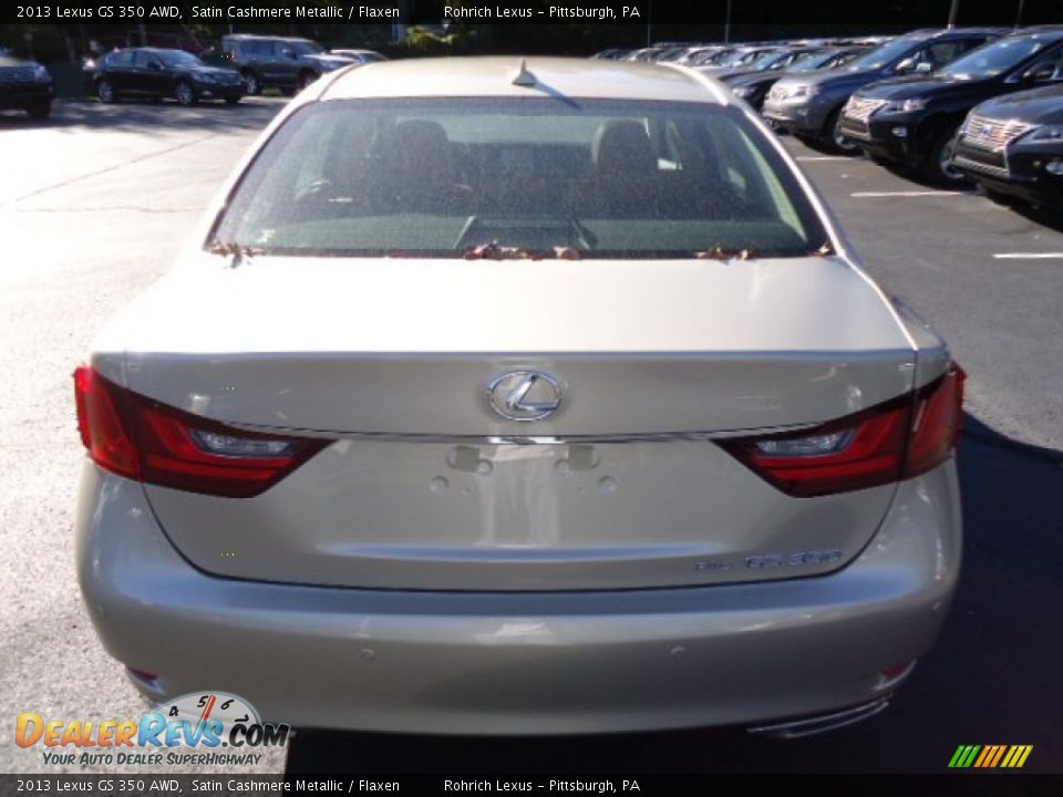 2013 Lexus GS 350 AWD Satin Cashmere Metallic / Flaxen Photo #3
