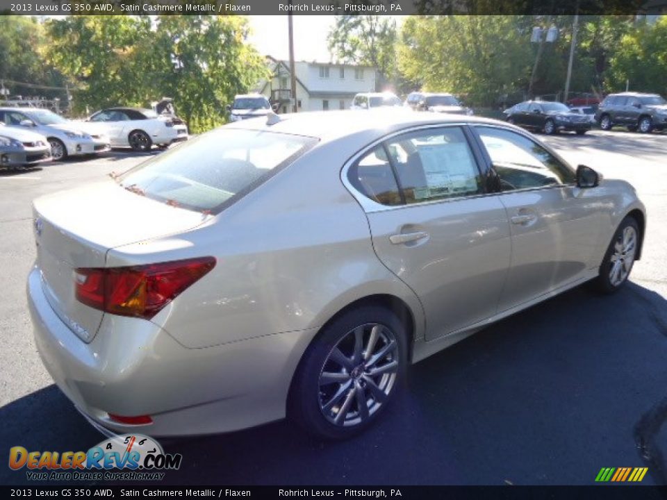 2013 Lexus GS 350 AWD Satin Cashmere Metallic / Flaxen Photo #4