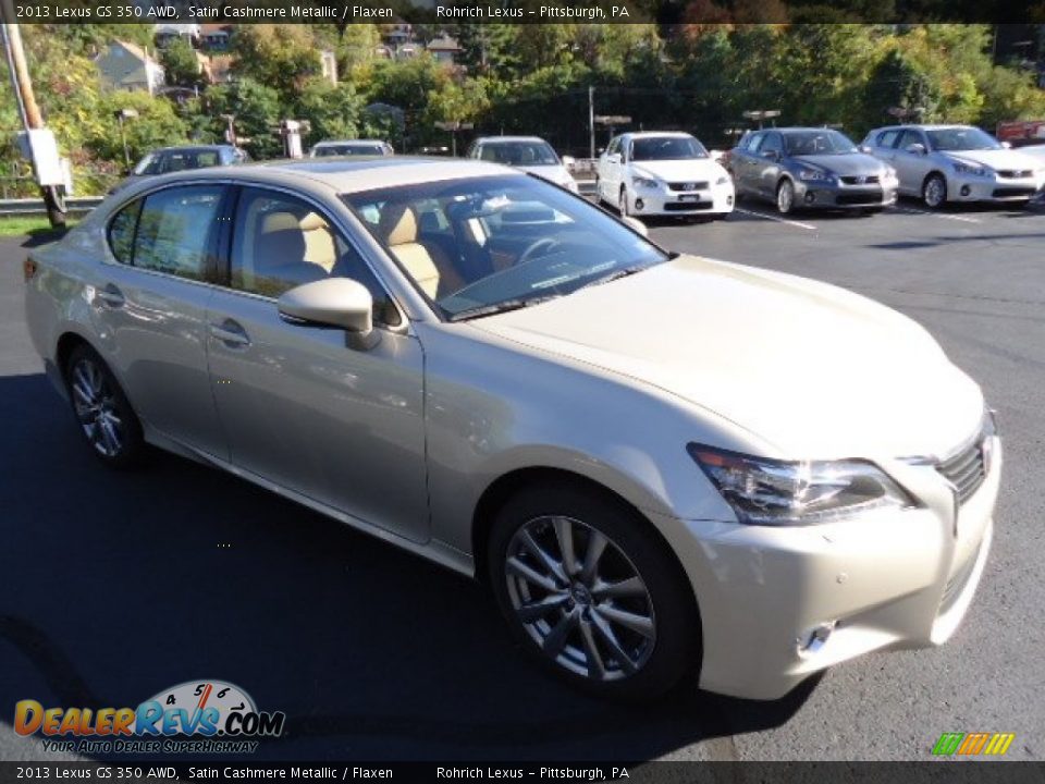 2013 Lexus GS 350 AWD Satin Cashmere Metallic / Flaxen Photo #5