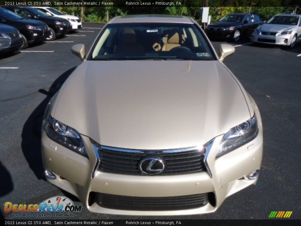 2013 Lexus GS 350 AWD Satin Cashmere Metallic / Flaxen Photo #6