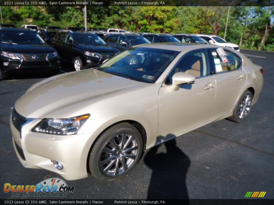 2013 Lexus GS 350 AWD Satin Cashmere Metallic / Flaxen Photo #7