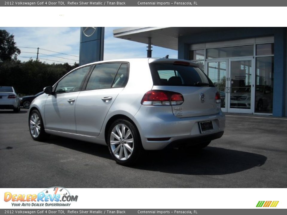 2012 Volkswagen Golf 4 Door TDI Reflex Silver Metallic / Titan Black Photo #3