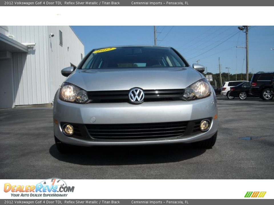 2012 Volkswagen Golf 4 Door TDI Reflex Silver Metallic / Titan Black Photo #8