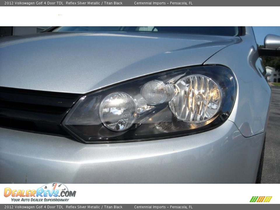 2012 Volkswagen Golf 4 Door TDI Reflex Silver Metallic / Titan Black Photo #9