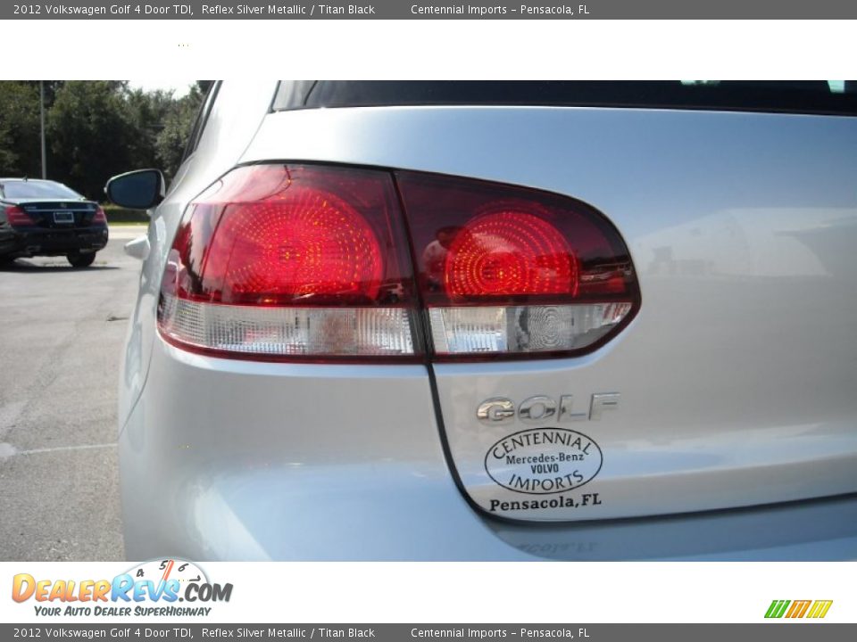 2012 Volkswagen Golf 4 Door TDI Reflex Silver Metallic / Titan Black Photo #14