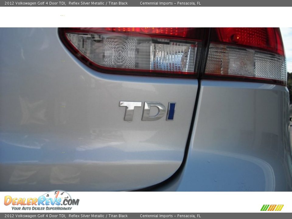 2012 Volkswagen Golf 4 Door TDI Reflex Silver Metallic / Titan Black Photo #15