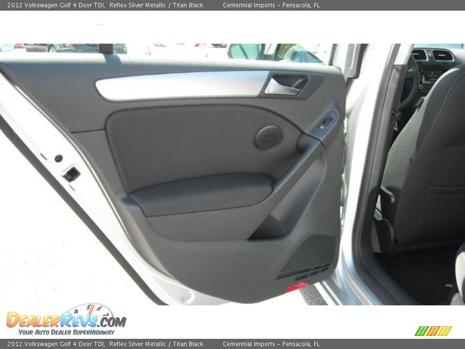2012 Volkswagen Golf 4 Door TDI Reflex Silver Metallic / Titan Black Photo #17