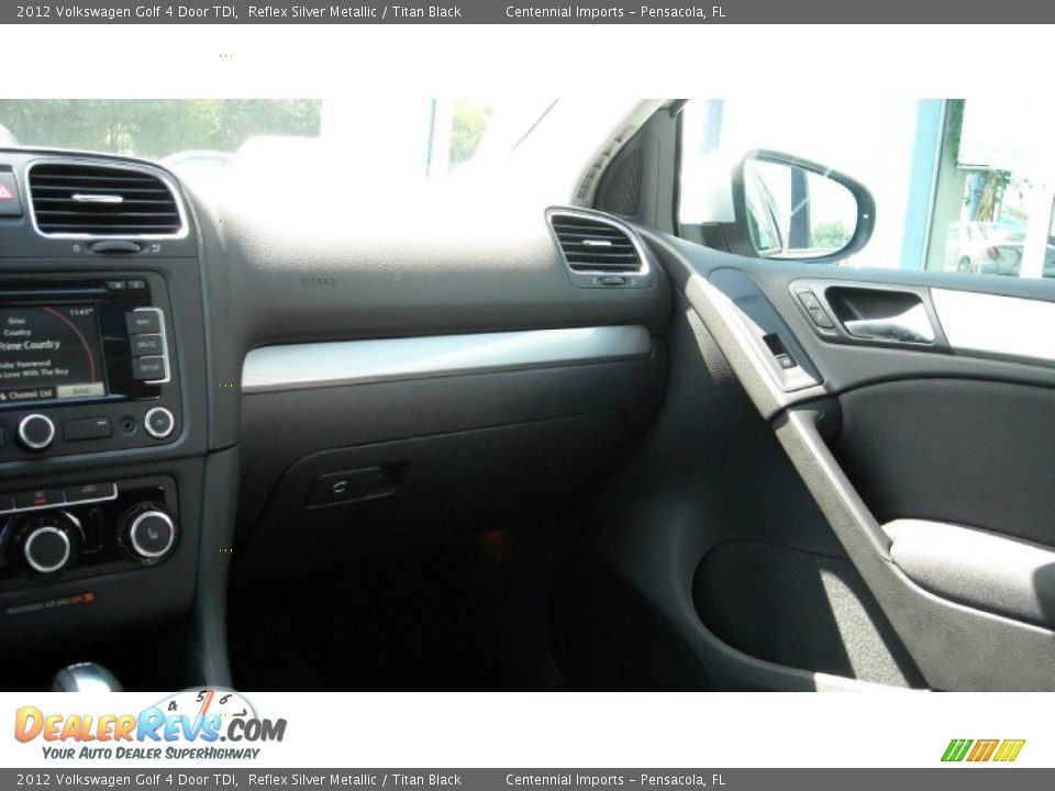 2012 Volkswagen Golf 4 Door TDI Reflex Silver Metallic / Titan Black Photo #21