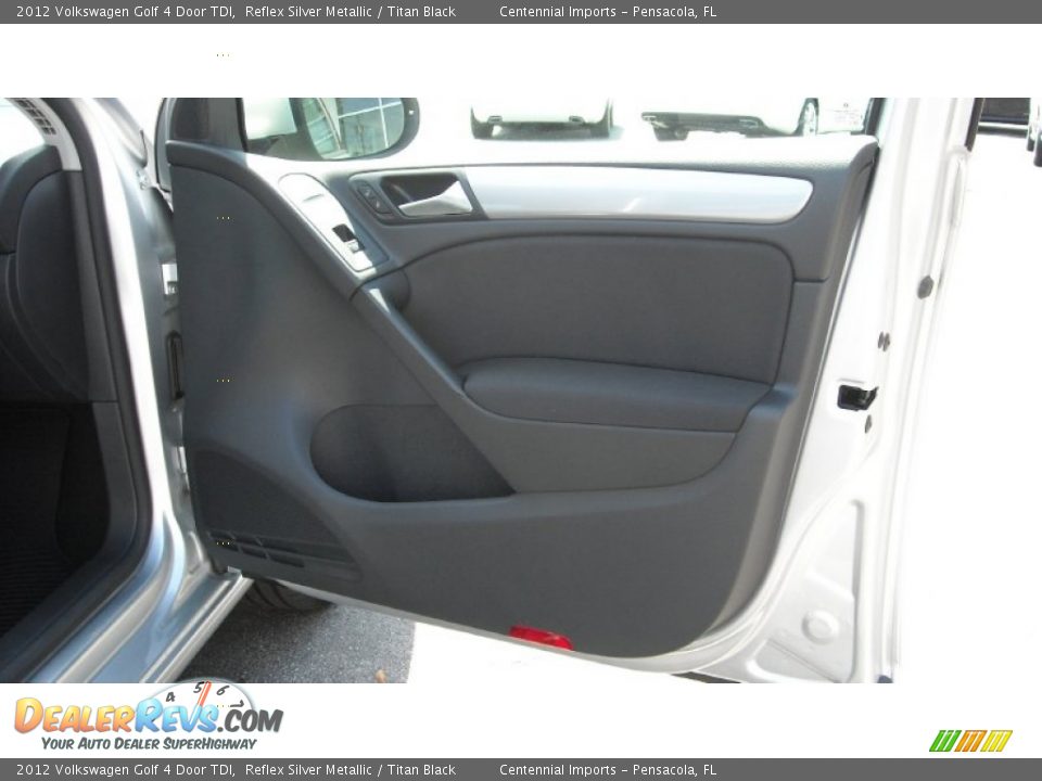 2012 Volkswagen Golf 4 Door TDI Reflex Silver Metallic / Titan Black Photo #22
