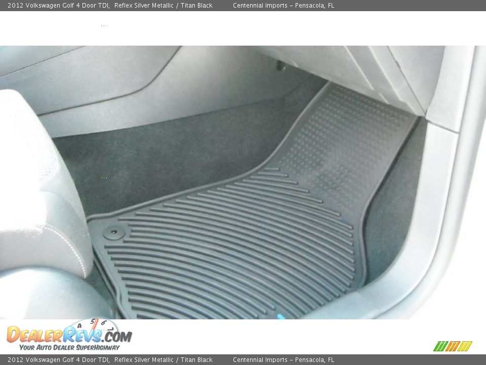 2012 Volkswagen Golf 4 Door TDI Reflex Silver Metallic / Titan Black Photo #23