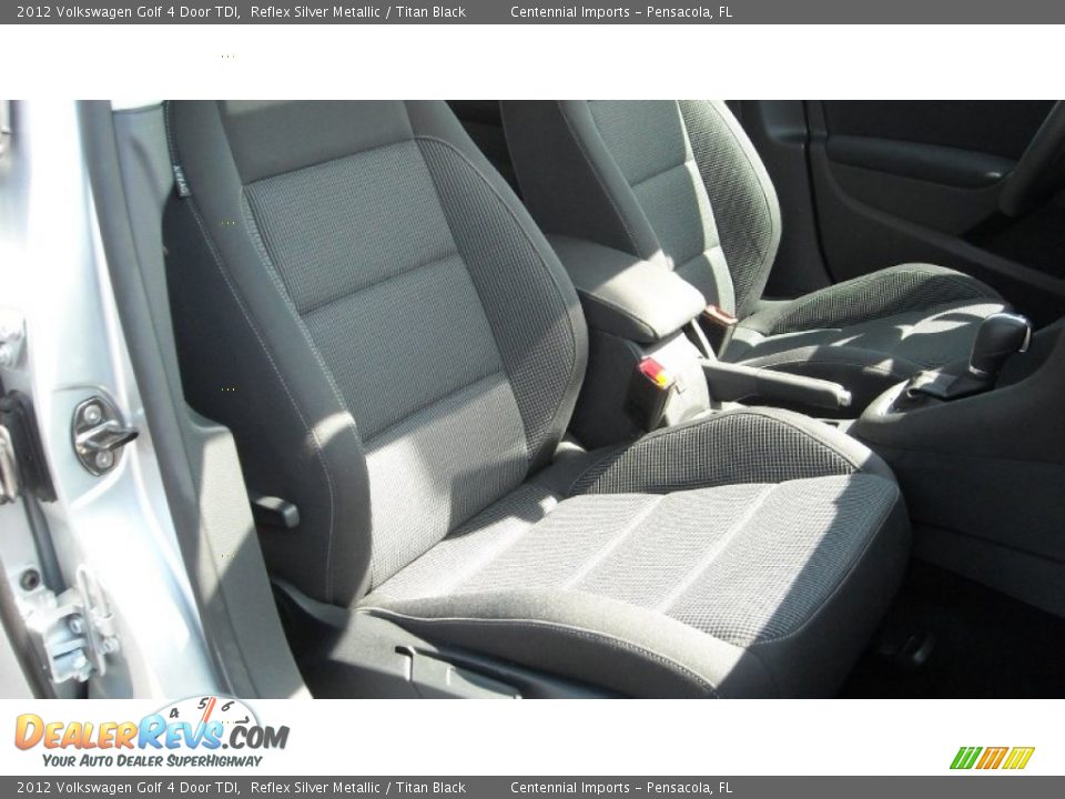 2012 Volkswagen Golf 4 Door TDI Reflex Silver Metallic / Titan Black Photo #24